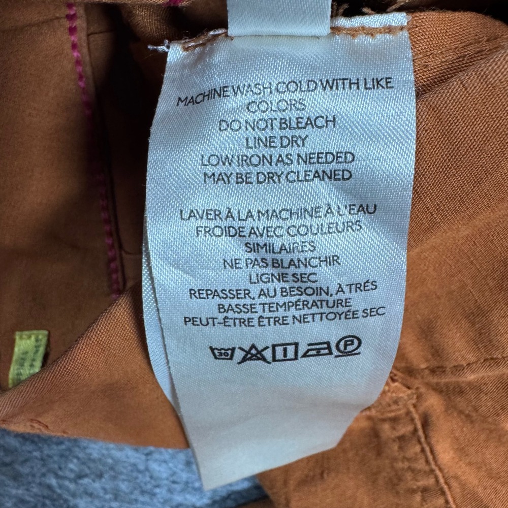 Maeve by Anthropologie The Colette Wide Leg Crop Pants Womens 28 Burnt Orange - Picture 4 of 9
